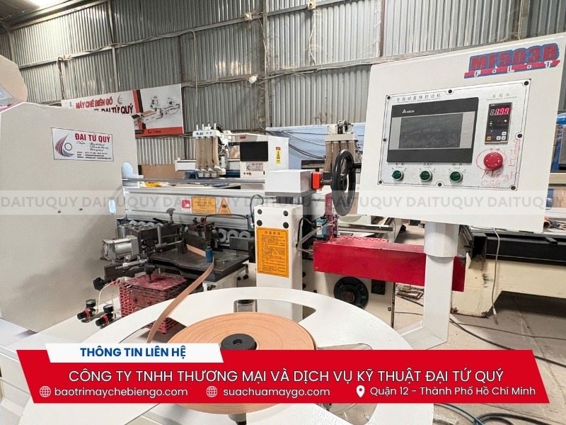 Máy dán cạnh tự động 5cn MF503B đã qua sử dụng