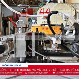 Máy khoan cấy chốt bôi keo tự động CKZ-350