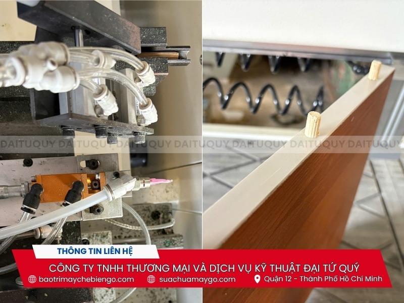 Máy khoan cấy chốt bôi keo tự động CKZ-350