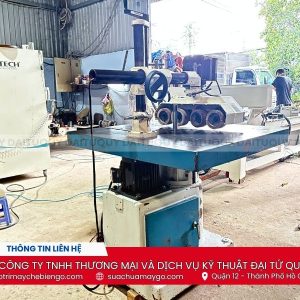 Máy tupi 1 trục tải nặng TS-142 kết hợp máy đưa phôi 4 bánh đã qua sử dụng