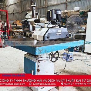 Máy tupi 1 trục tải nặng TS-142 kết hợp máy đưa phôi 4 bánh đã qua sử dụng