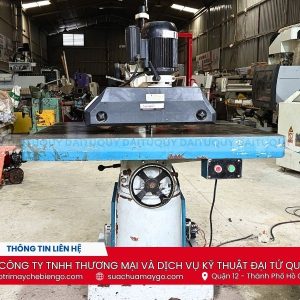 Máy tupi 1 trục tải nặng TS-142 kết hợp máy đưa phôi 4 bánh đã qua sử dụng