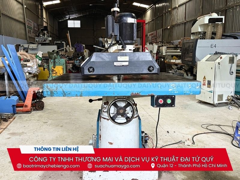 Máy tupi 1 trục tải nặng TS-142 kết hợp máy đưa phôi 4 bánh đã qua sử dụng
