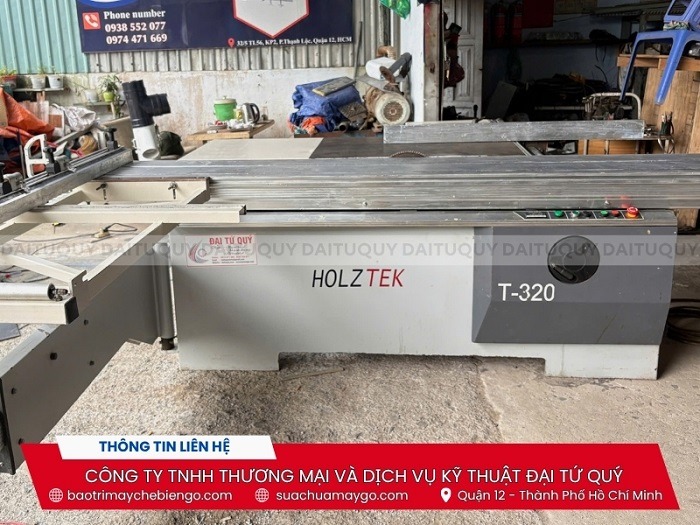 Máy cưa bàn trượt 2 lưỡi T-320 đã qua sử dụng
