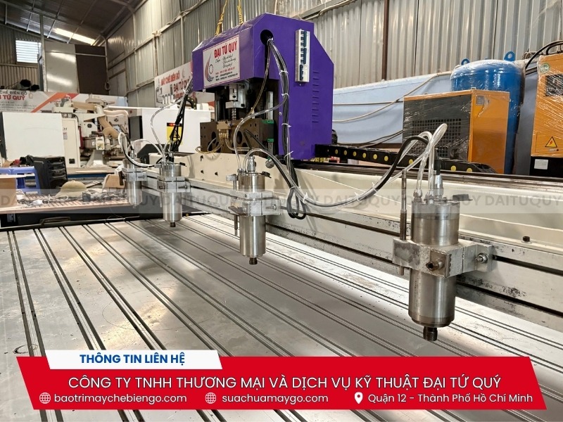 Máy đục gỗ cnc 4 đầu 2518 đã qua sử dụng