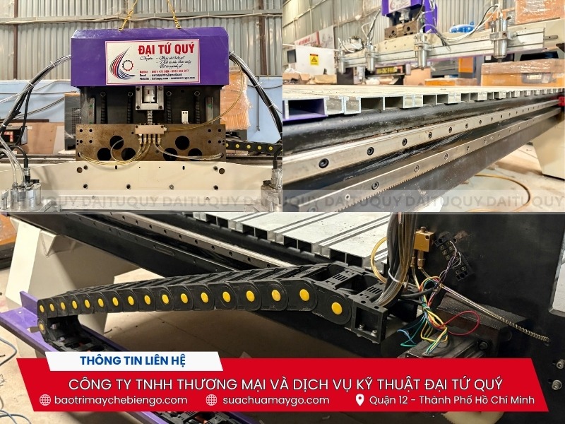 Máy đục gỗ cnc 4 đầu 2518 đã qua sử dụng