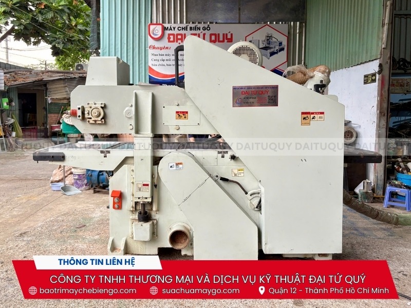 Máy bào 2 mặt dao xoắn 6 tấc đã qua sử dụng